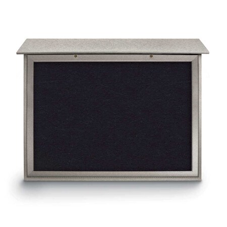 United Visual Products Indoor Enclosed Combo Board, 48"x36", White Frame/Burgundy & Buff UVCB4836W-BURGUN-BUFF
